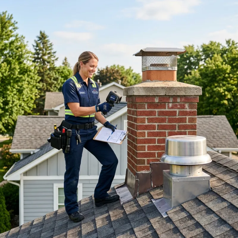 Technician removing a deceased bird from an indoor space in Hillside